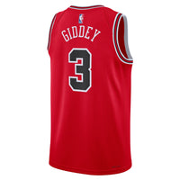 Chicago Bulls Nike Icon Edition Swingman Jersey - Red - Josh Giddey