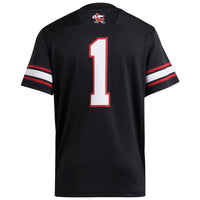adidas #1 Black Louisville Cardinals Premier Strategy Jersey