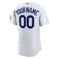 Los Angeles Dodgers Nike White Home Authentic Custom Jersey