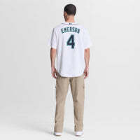 Seattle Mariners Colt Emerson Nike White Home Replica Jersey