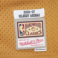 Washington Wizards Mitchell & Ness Gilbert Arenas 2006 Authentic Jersey - Gold
