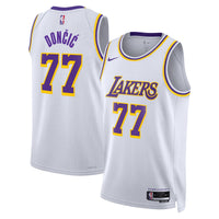 Los Angeles Lakers Nike Association Edition Swingman Jersey - White - Luka Don?i?