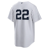 New York Yankees Ben Rice Nike White Home Replica Jersey
