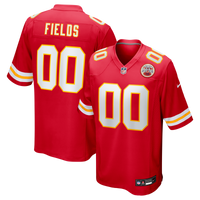 Kansas City Chiefs Justin Fields Nike Red Game Jersey