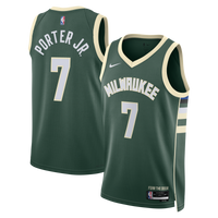 Milwaukee Bucks Nike Icon Edition Swingman Jersey - Hunter Green - Kevin Porter Jr.