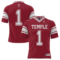 GameDay Greats #1 Cherry Temple Owls Endzone Football Jersey