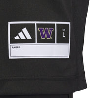adidas #24 Black Washington Huskies Alternate Premier Strategy Jersey