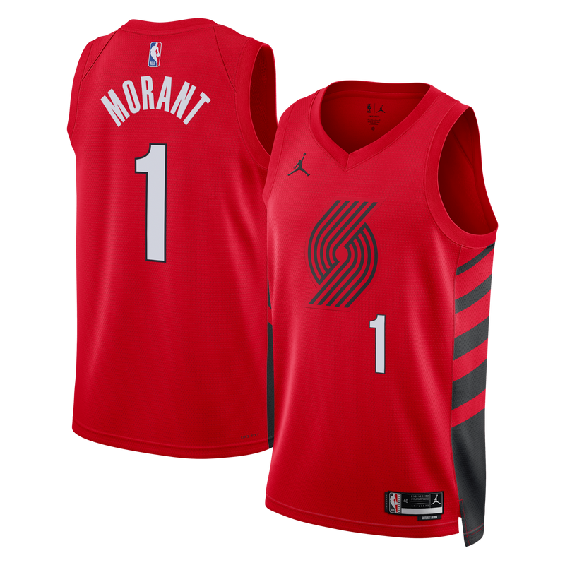 Portland Trail Blazers Jordan Brand Statement Edition Swingman Jersey - Red - Ja Morant