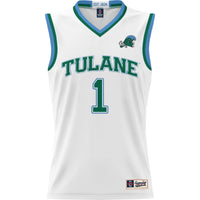 Male GameDay Greats #1 White Tulane Green Wave Lightweight Basketball Jersey
