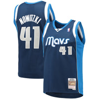 Mitchell & Ness Dirk Nowitzki Navy Dallas Mavericks 2011/12 Hardwood Classics Swingman Jersey