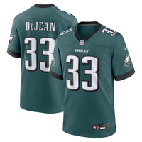 Philadelphia Eagles Cooper DeJean Nike Green Game Jersey