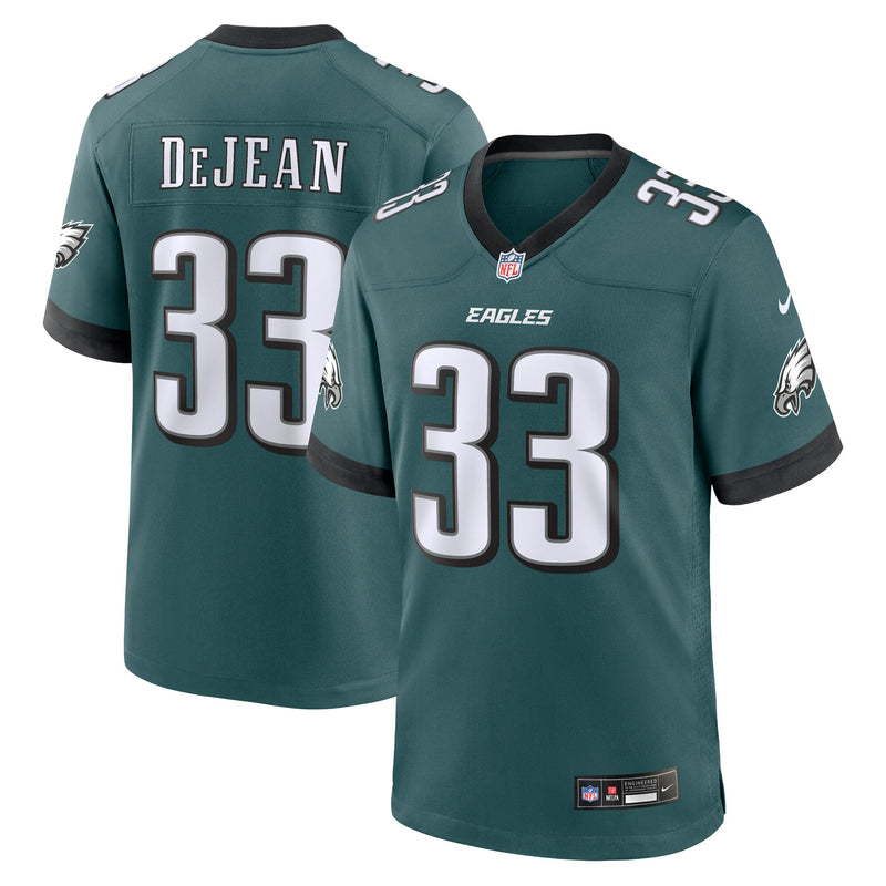 Philadelphia Eagles Cooper DeJean Nike Green Game Jersey