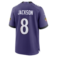 Baltimore Ravens Lamar Jackson Nike Purple Team Game Jersey