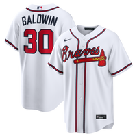 Atlanta Braves Drake Baldwin Nike White Home Replica Jersey