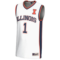 GameDay Greats #1 White Illinois Fighting Illini Lightweight Basketball Jersey