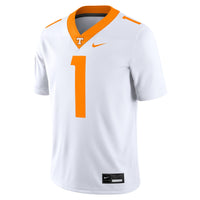 Nike #1 White Tennessee Volunteers Game Jersey