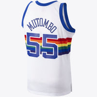 Denver Nuggets Dikembe Mutombo 1991 Hardwood Classics Home Swingman Jersey By Mitchell & Ness - White -