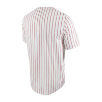 Nike White/Crimson Alabama Crimson Tide Pinstripe Replica Full-Button Baseball Jersey