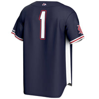 GameDay Greats #1 Navy Fresno State Bulldogs Lightweight Baseball Jersey