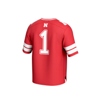 GameDay Greats #1 Scarlet Nebraska Huskers Lightweight Collegiate Football Fashion Jersey