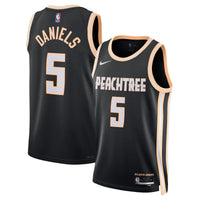 Atlanta Hawks Nike 2025/26 City Edition Swingman Jersey - Black - Dyson Daniels
