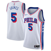 Philadelphia 76ers Nike Association Edition Swingman Jersey - White - Quentin Grimes