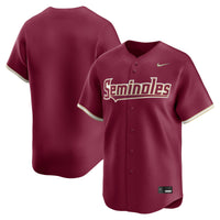 Nike Garnet Florida State Seminoles Baseball Limited Jersey