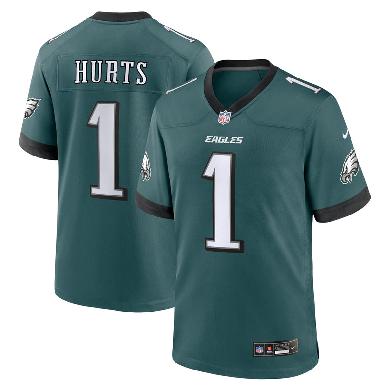 Philadelphia Eagles Jalen Hurts Nike Midnight Green Team Game Jersey