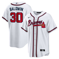 Atlanta Braves Drake Baldwin Nike White Home Replica Jersey