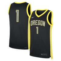 Nike Black Oregon Ducks #1 Alternate Replica Basketball Jersey