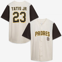 San Diego Padres Profile Cream/Brown Big & Tall Two-Color Fashion Jersey
