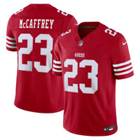 San Francisco 49ers Christian McCaffrey Nike Scarlet Team Vapor F.U.S.E. Stitched Limited Jersey