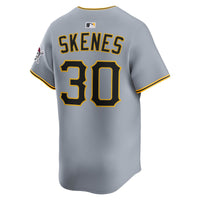 Pittsburgh Pirates Paul Skenes Nike Gray Road Limited Player Jersey