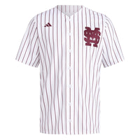 adidas White Mississippi State Bulldogs Replica Baseball Jersey