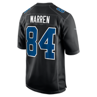 Indianapolis Colts Tyler Warren Nike Carbon Black Fashion Game Jersey