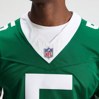 New York Jets Garrett Wilson Nike Legacy Green Team Vapor F.U.S.E. Stitched Limited Jersey