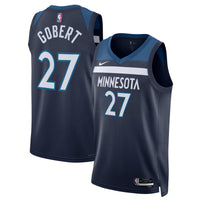 Minnesota Timberwolves Nike Icon Edition Swingman Jersey - Navy - Rudy Gobert