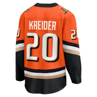 Anaheim Ducks Chris Kreider Fanatics Orange Home Breakaway Jersey