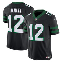 New York Jets Joe Namath Nike Legacy Black Alternate Vapor F.U.S.E. Limited Jersey