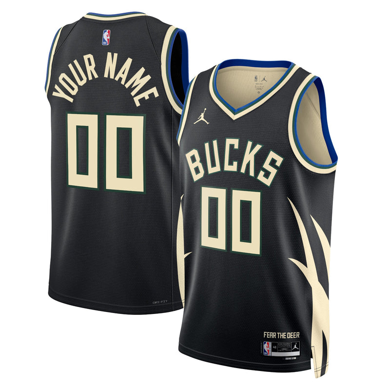 Milwaukee Bucks Jordan Statement Swingman Jersey - Custom