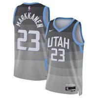Utah Jazz Nike 2025/26 City Edition Swingman Jersey - Gray - Lauri Markkanen