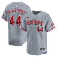Cincinnati Reds Elly De La Cruz Nike Gray Road Limited Player Jersey