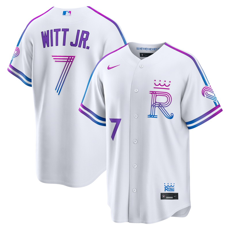 Kansas City Royals Bobby Witt Jr. Nike White 2026 City Connect Stadium Jersey