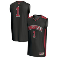 GameDay Greats #1 Black Arkansas Razorbacks Lightweight Basketball Fashion Jersey