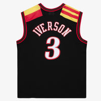 Philadelphia 76ers Mitchell & Ness Allen Iverson 2006 Alternate Spain Authentic Jersey - Black