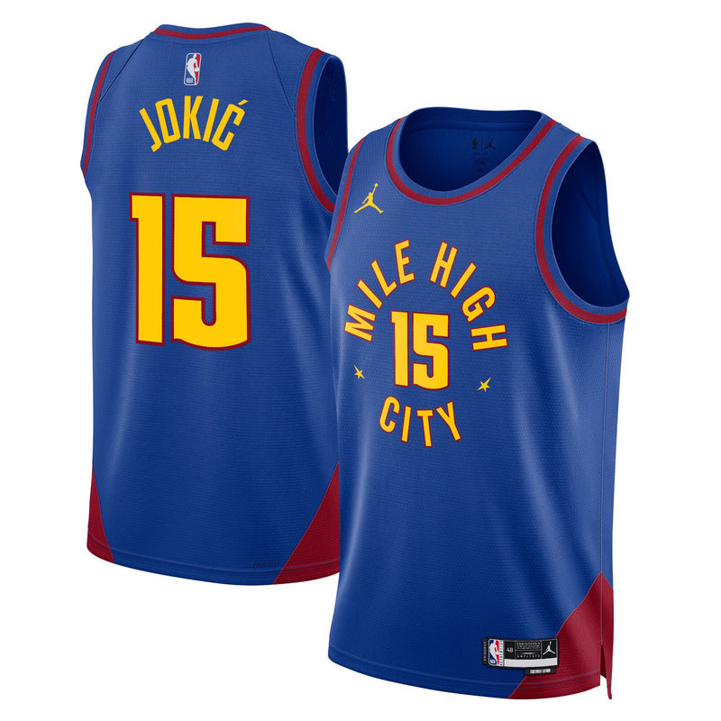 Denver Nuggets Jordan Statement Edition Swingman Jersey - Blue - Nikola Jokic