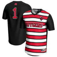 GameDay Greats #1 Black Rutgers Scarlet Knights Lightweight Soccer Fashion Jersey