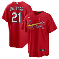 St. Louis Cardinals Lars Nootbaar Nike Red Big & Tall Alternate Replica Player Jersey