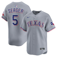 Texas Rangers Corey Seager Nike Gray Road Limited Jersey