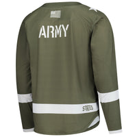 Olive Army Black Knights Replica Hockey Jersey